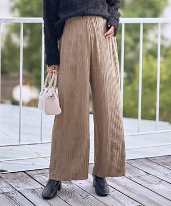 Rosemadame ストライプジャガードワイドパンツ（マタニティ～産後）妊婦服 産前・産後対応_subthumb_1