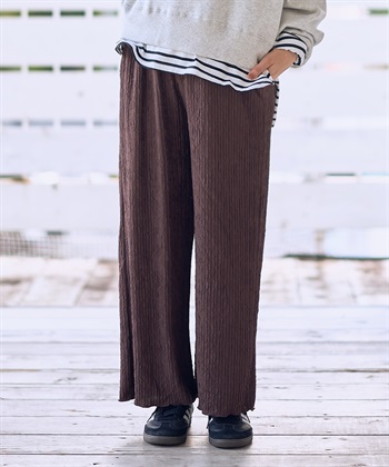 Rosemadame ストライプジャガードワイドパンツ（マタニティ～産後）妊婦服 産前・産後対応_subthumb_2