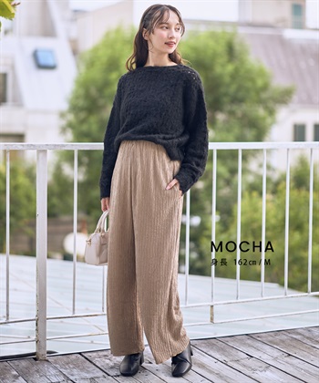 Rosemadame ストライプジャガードワイドパンツ（マタニティ～産後）妊婦服 産前・産後対応_subthumb_13