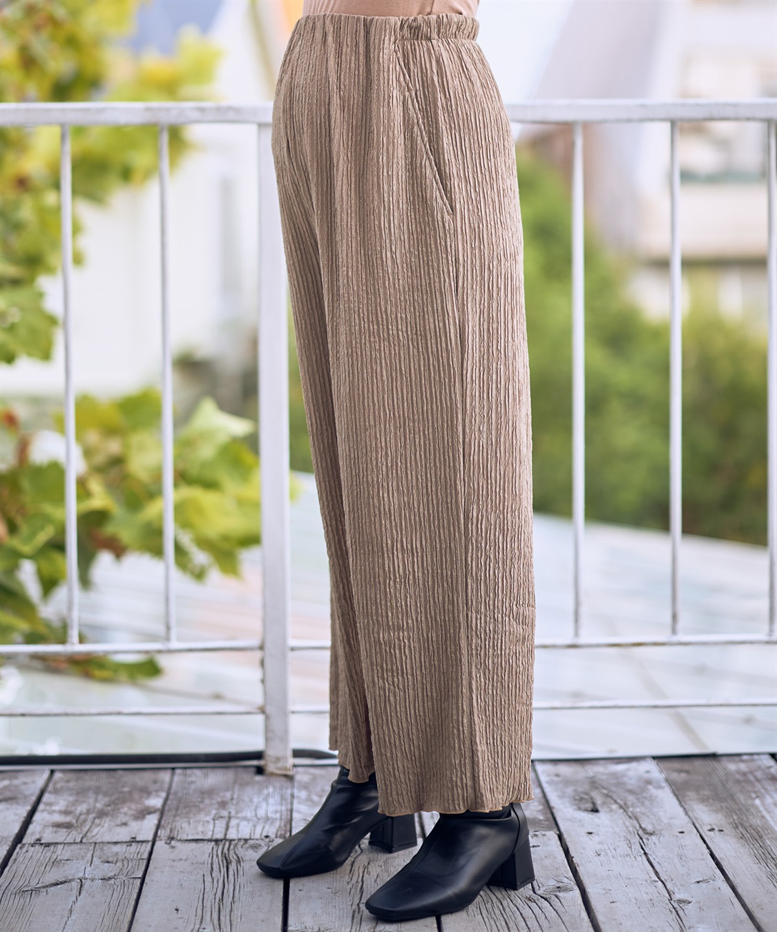 Rosemadame ストライプジャガードワイドパンツ（マタニティ～産後）妊婦服 産前・産後対応_sub_21