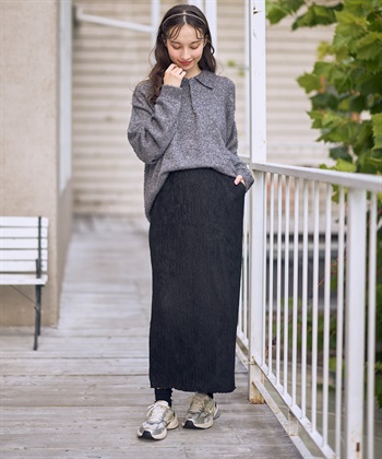 Rosemadame ストライプジャガードナロースカ－ト（マタニティ～産後）妊婦服 産前・産後対応_subthumb_11