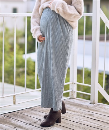 Rosemadame ストライプジャガードナロースカ－ト（マタニティ～産後）妊婦服 産前・産後対応_subthumb_17