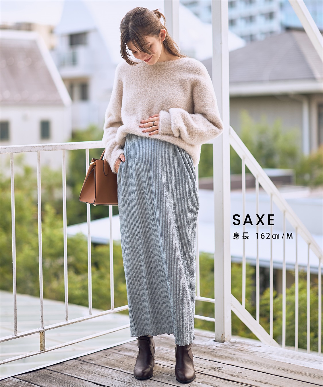 Rosemadame ストライプジャガードナロースカ－ト（マタニティ～産後）妊婦服 産前・産後対応_sub_18