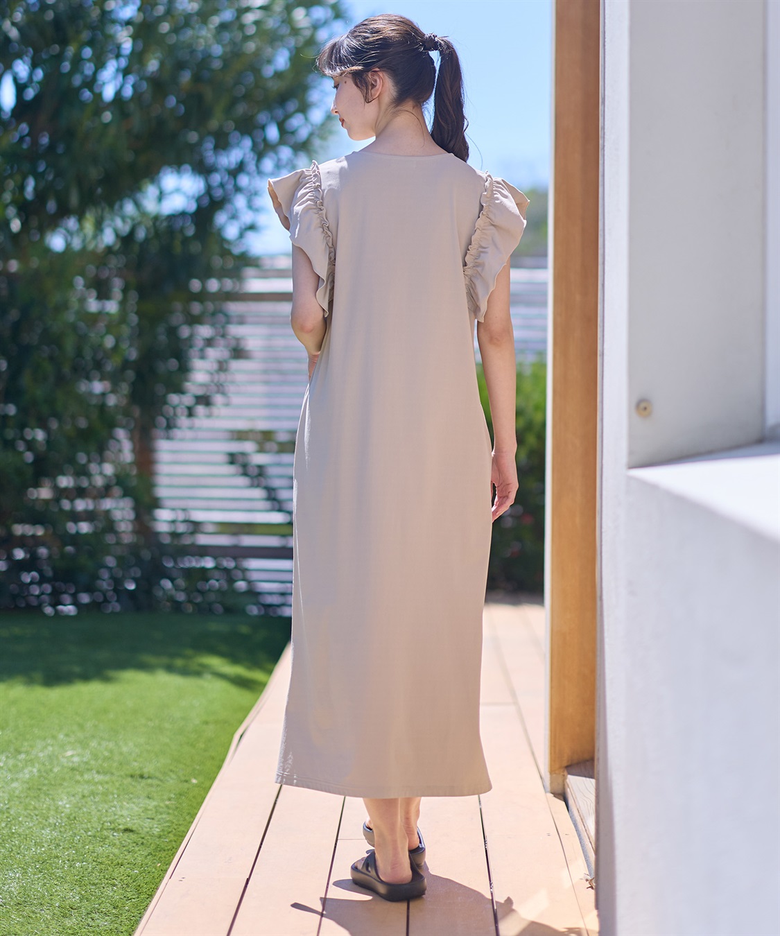 Rosemadame ラッシュガード マタニティ ワンピース｜UVカット 体型カバー フリル袖 水着 速乾_sub_19