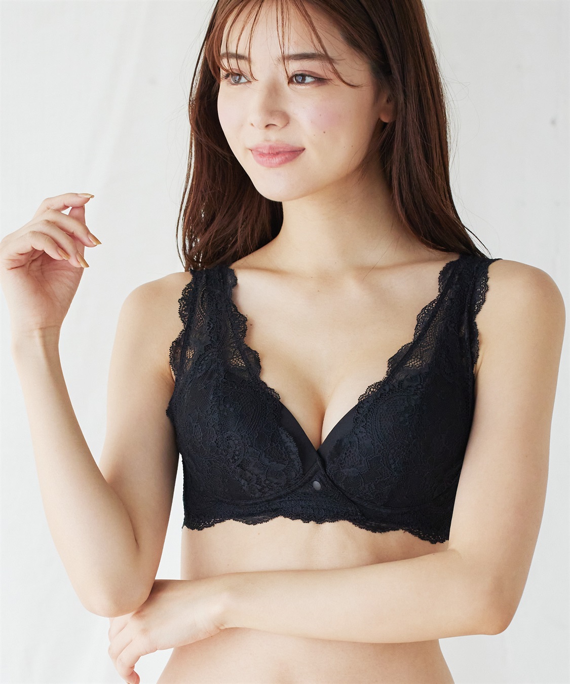 Rosemadame ストレッチレース即授乳ブラジャー　妊婦　産前産後妊婦　出産準備　マタニティ　産前産後　授乳ブラ　マタニティブラ　キレイめレース　クロスオープン　脇流れ防止　前ホック　モールドカップ　4段階ホック　授乳_sub_6