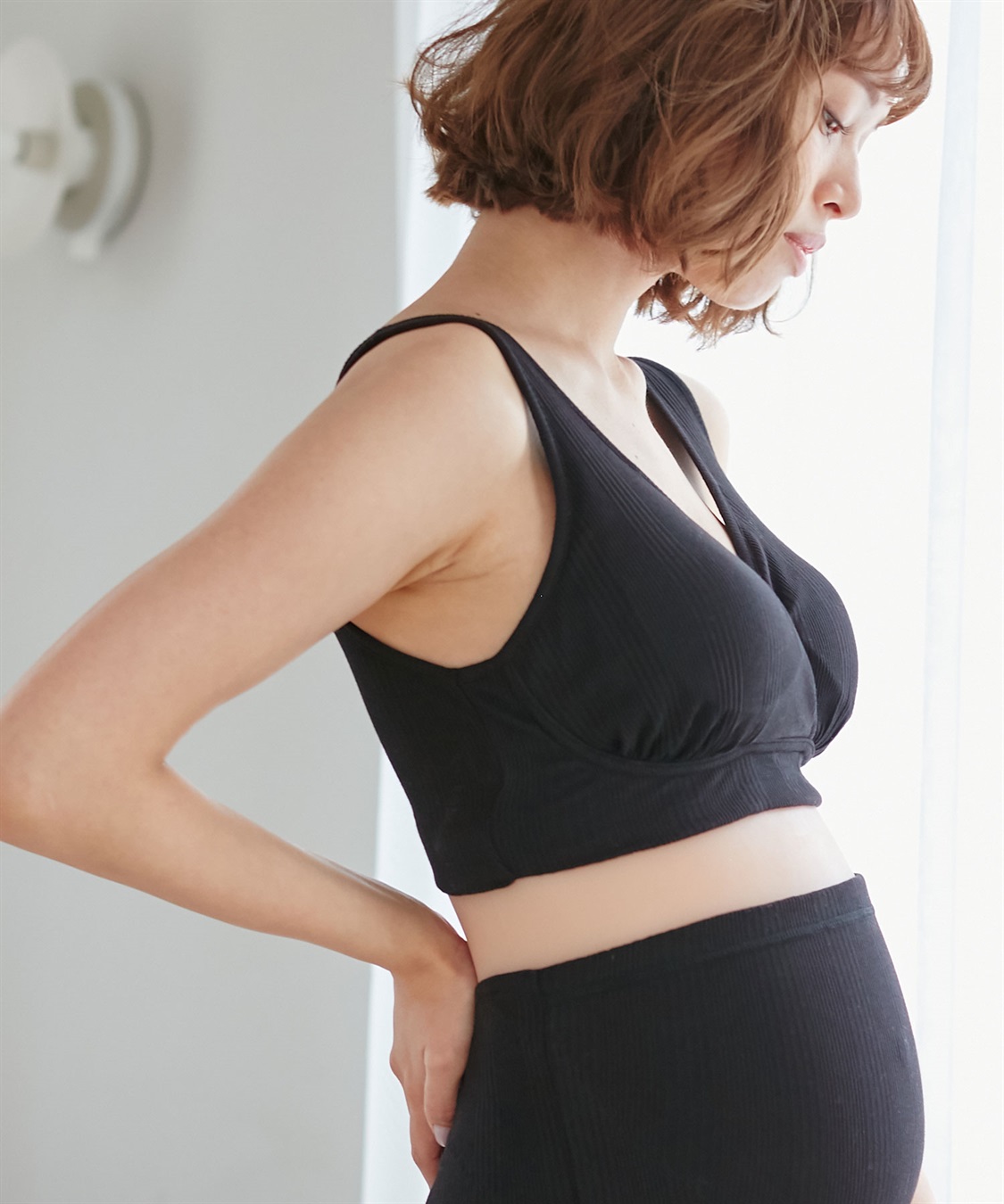 Rosemadame ランダムリブ美メイク授乳ブラ ナイトブラ 産前 産後 授乳 マタニティ ブラジャー_sub_9