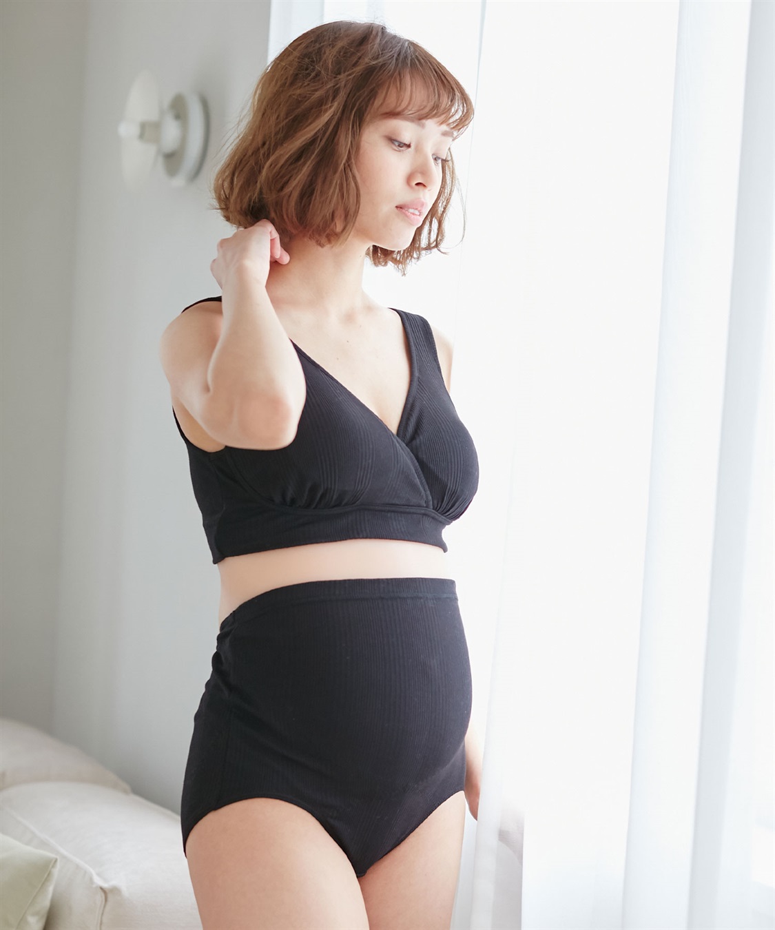 Rosemadame ランダムリブ美メイク授乳ブラ ナイトブラ 産前 産後 授乳 マタニティ ブラジャー_sub_10