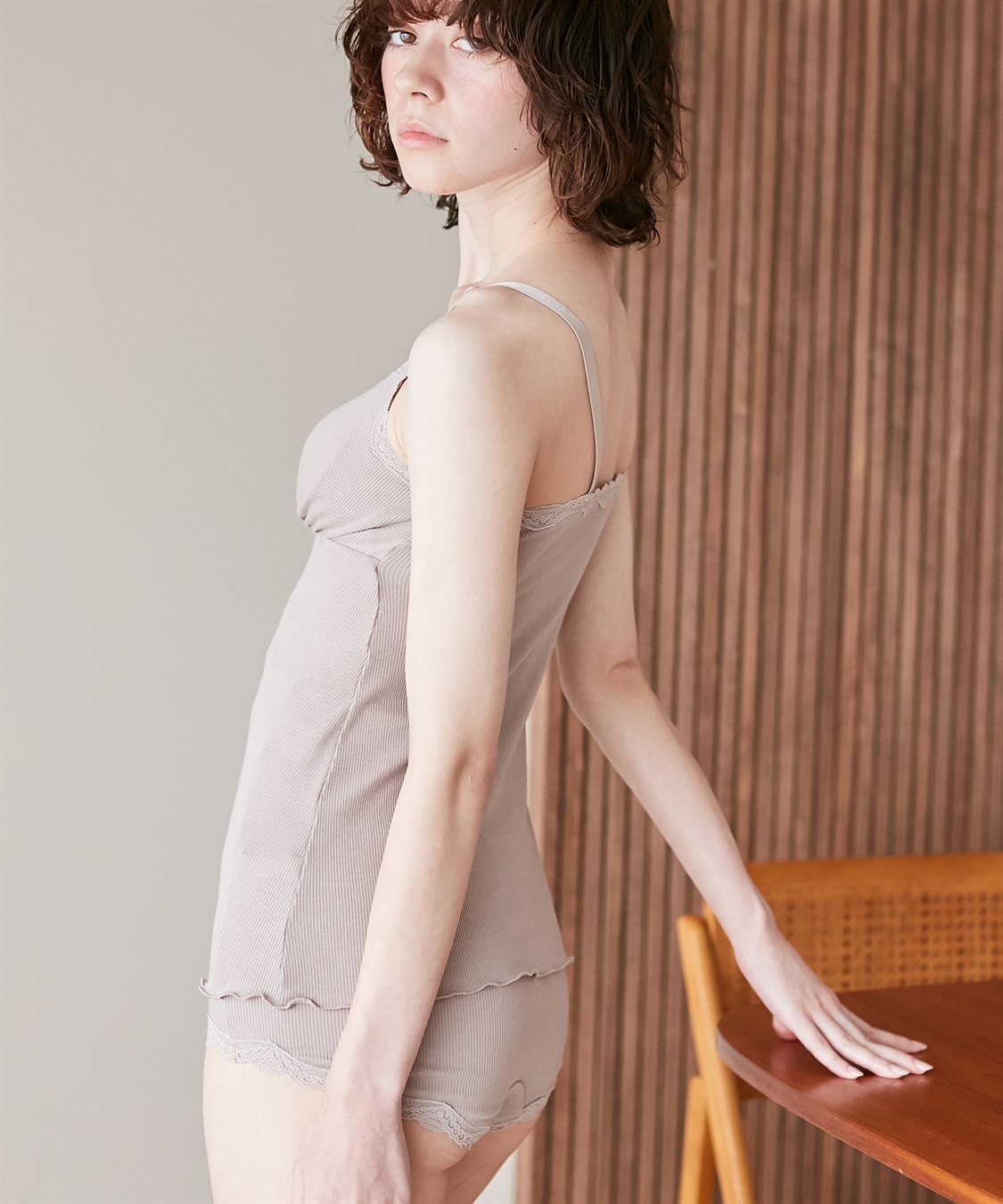 Rosemadame リブレース授乳キャミソール（マタニティ/授乳服）入院準備 出産準備 産前 産後_sub_5