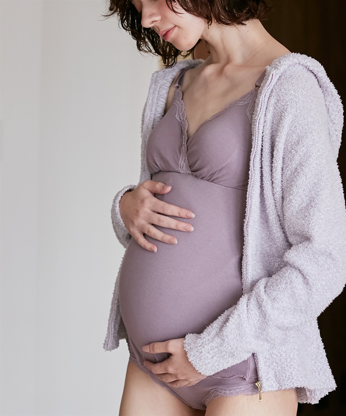 Rosemadame リブレース授乳キャミソール（マタニティ/授乳服）入院準備 出産準備 産前 産後_sub_15