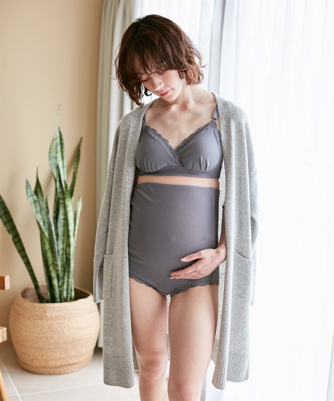 Rosemadame リブレース腹巻マタニティショーツ（抗菌防臭加工）（マタニティ/授乳服）入院準備 出産準備 産前 産後_sub_12