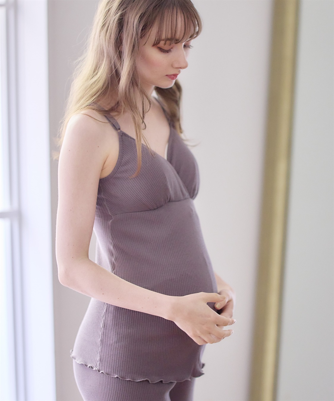 Rosemadame ベアリブカシュクール授乳キャミソール（マタニティ/授乳服）入院準備 出産準備 産前 産後_sub_13