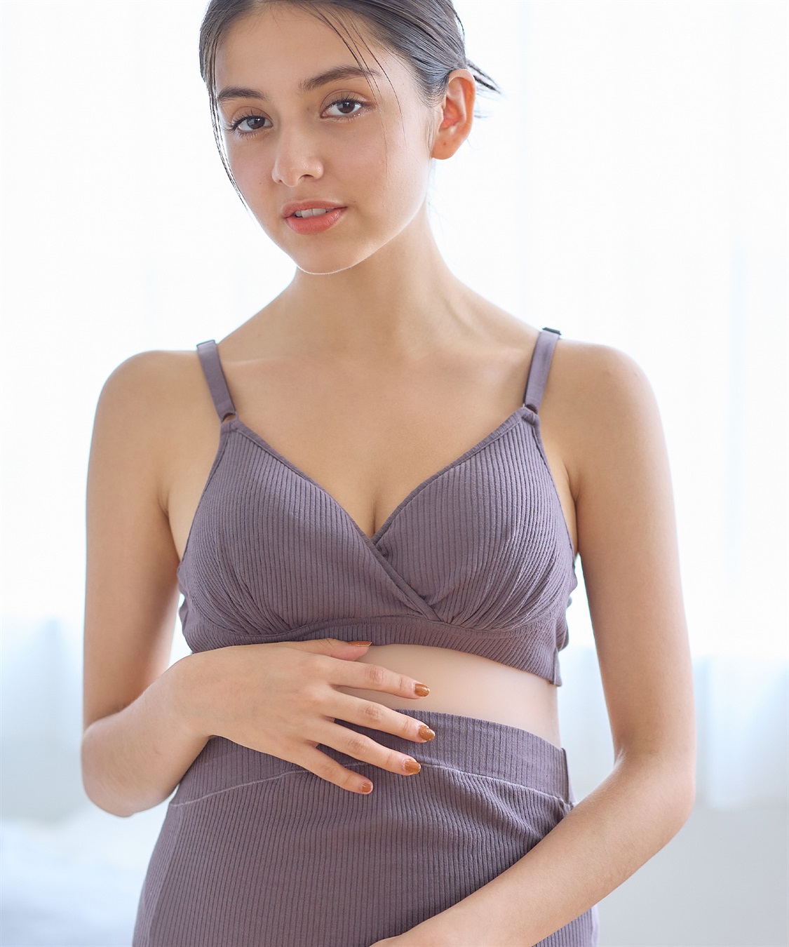 Rosemadame ベアリブカシュクール授乳ブラトップ（マタニティ/授乳服）入院準備 出産準備 産前 産後_sub_2