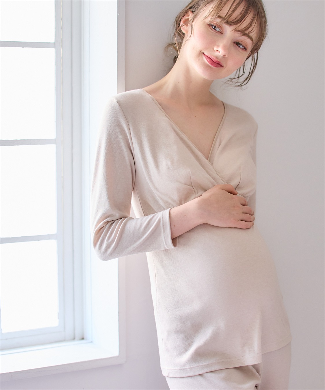 Rosemadame 裏起毛スムース カシュクール授乳インナー（マタニティ/授乳服）入院準備 出産準備 産前 産後_sub_15