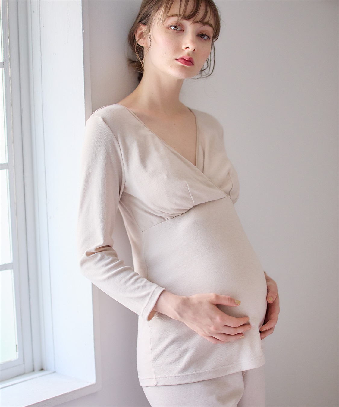 Rosemadame 裏起毛スムース カシュクール授乳インナー（マタニティ/授乳服）入院準備 出産準備 産前 産後_sub_16