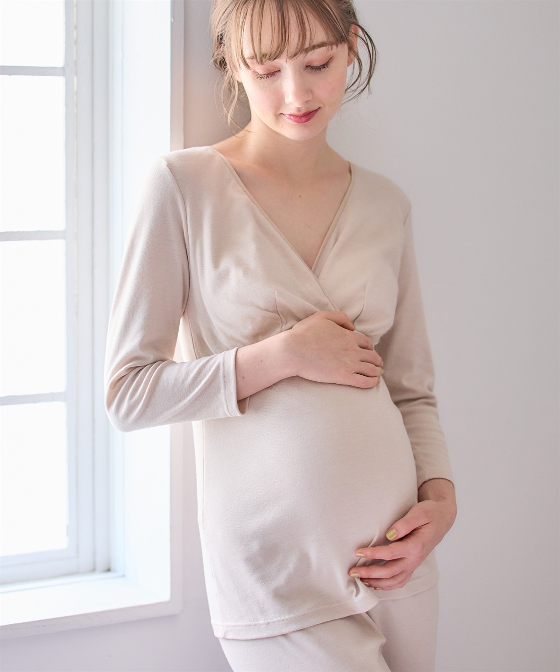 Rosemadame 裏起毛スムース カシュクール授乳インナー（マタニティ/授乳服）入院準備 出産準備 産前 産後_sub_17