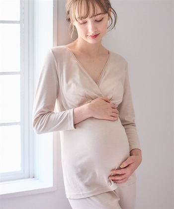 Rosemadame 裏起毛スムース カシュクール授乳インナー（マタニティ/授乳服）入院準備 出産準備 産前 産後_subthumb_17