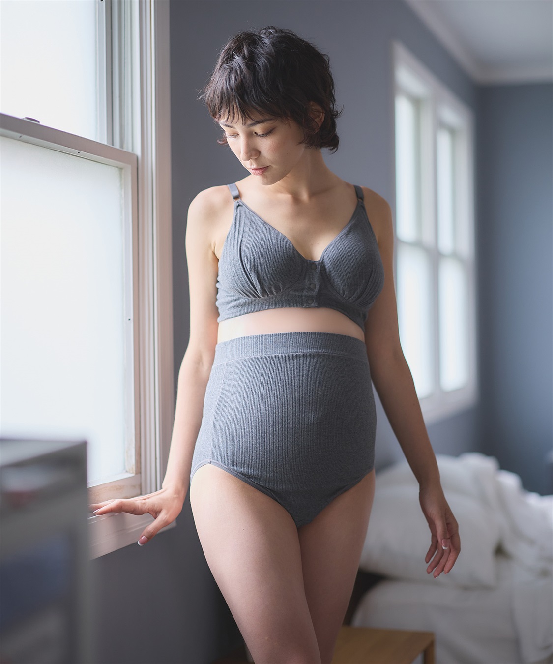 Rosemadame ランダムリブブラトップ（マタニティ）授乳楽々 入院準備 出産準備 産前 産後_sub_4