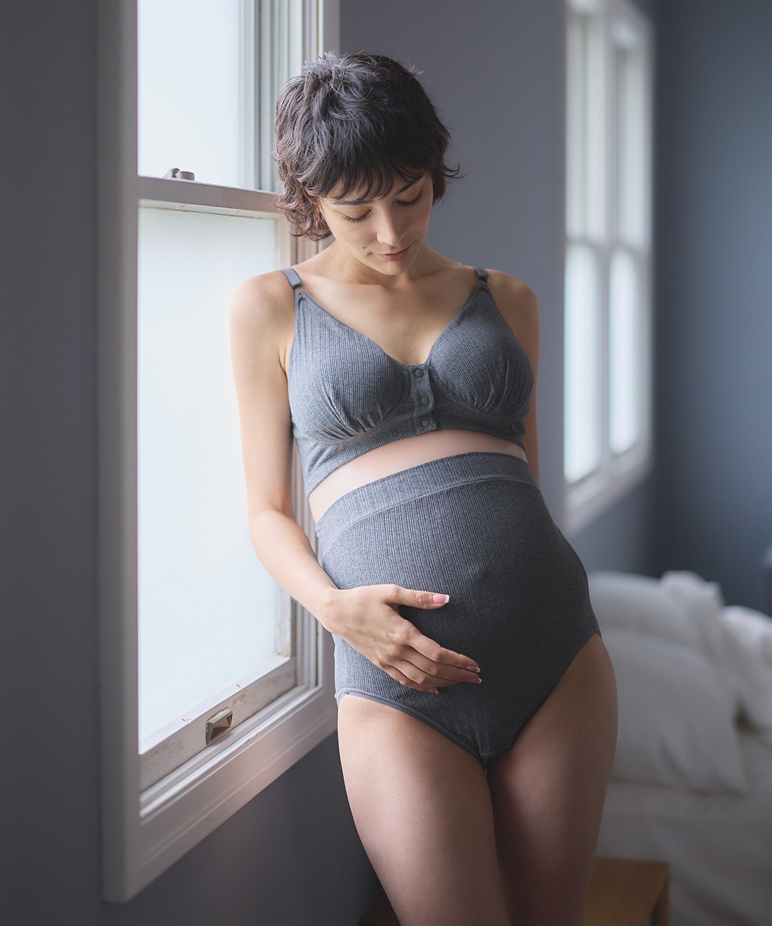 Rosemadame ランダムリブマタニティショーツ（マタニティ/授乳服）入院準備 出産準備 産前 産後_sub_5