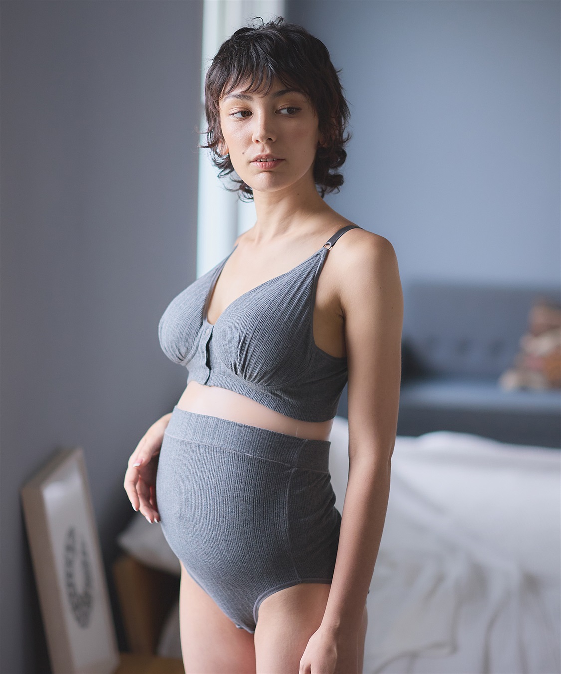 Rosemadame ランダムリブマタニティショーツ（マタニティ/授乳服）入院準備 出産準備 産前 産後_sub_6