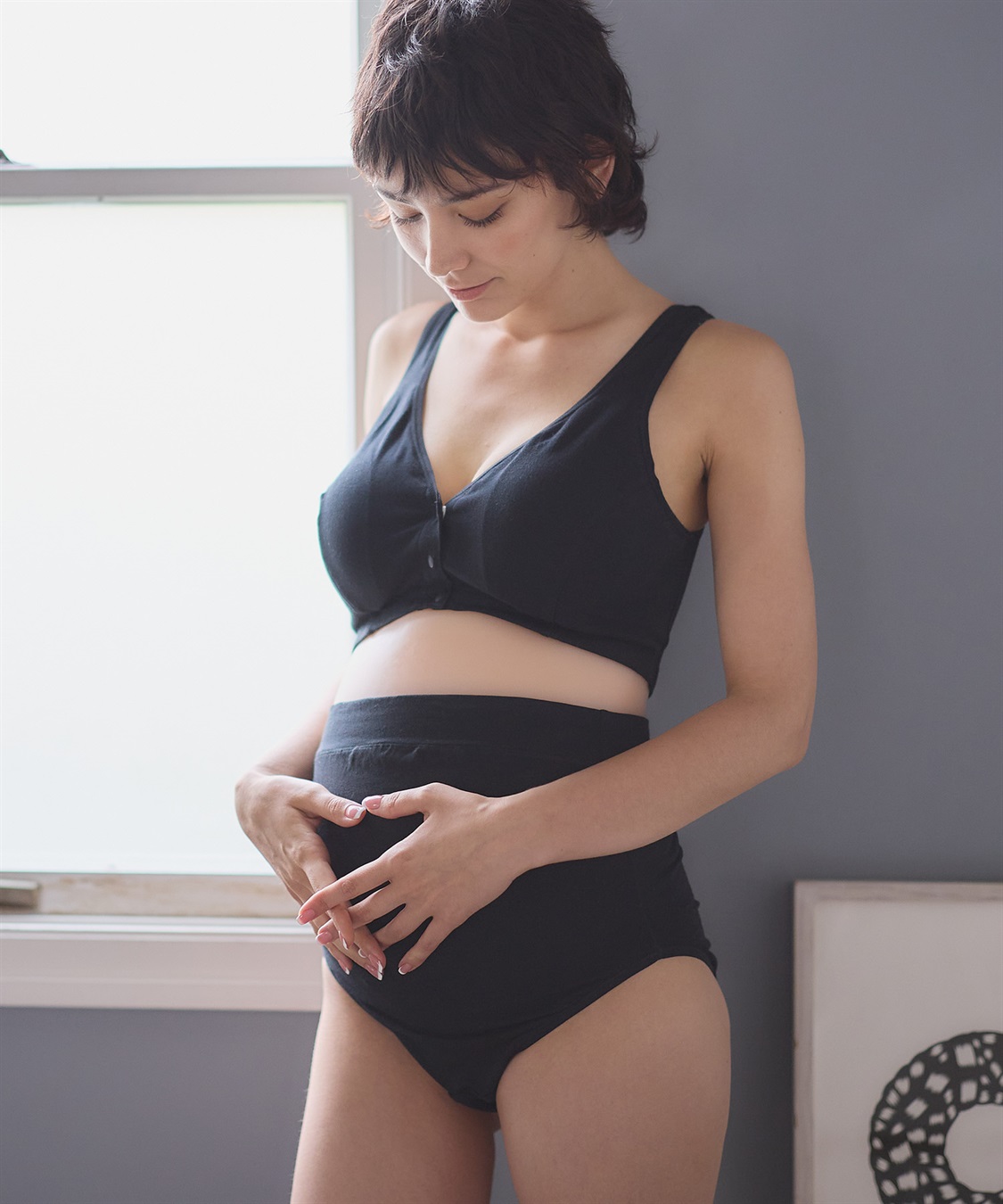 Rosemadame C/PUベア天竺マタニティショーツ（マタニティ/授乳服）入院準備 出産準備 産前 産後_sub_3