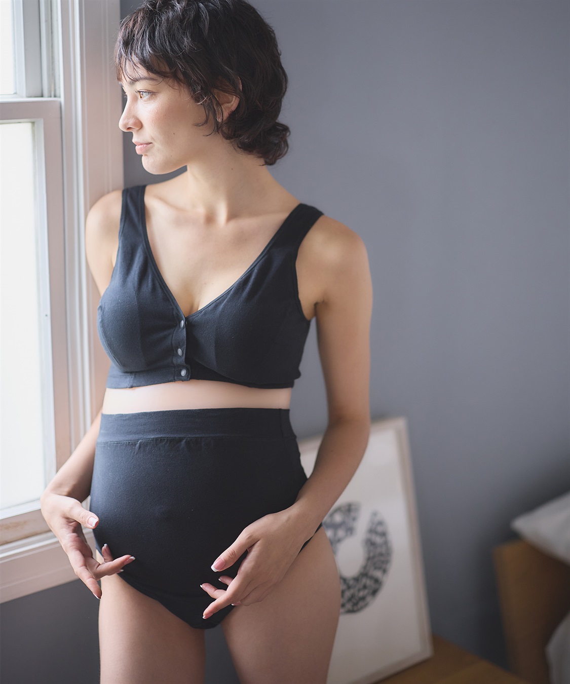 Rosemadame C/PUベア天竺マタニティショーツ（マタニティ/授乳服）入院準備 出産準備 産前 産後_sub_6