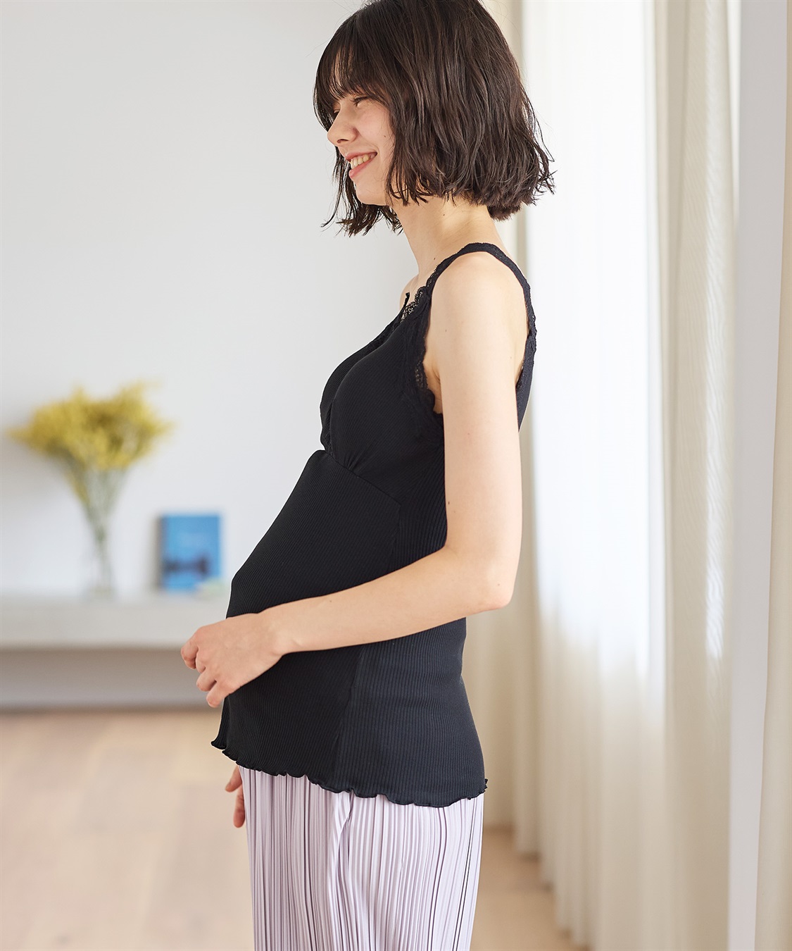 Rosemadame リブレース カシュクール授乳タンクトップ（マタニティ/授乳楽々 妊婦服 産前・産後対応）_sub_18