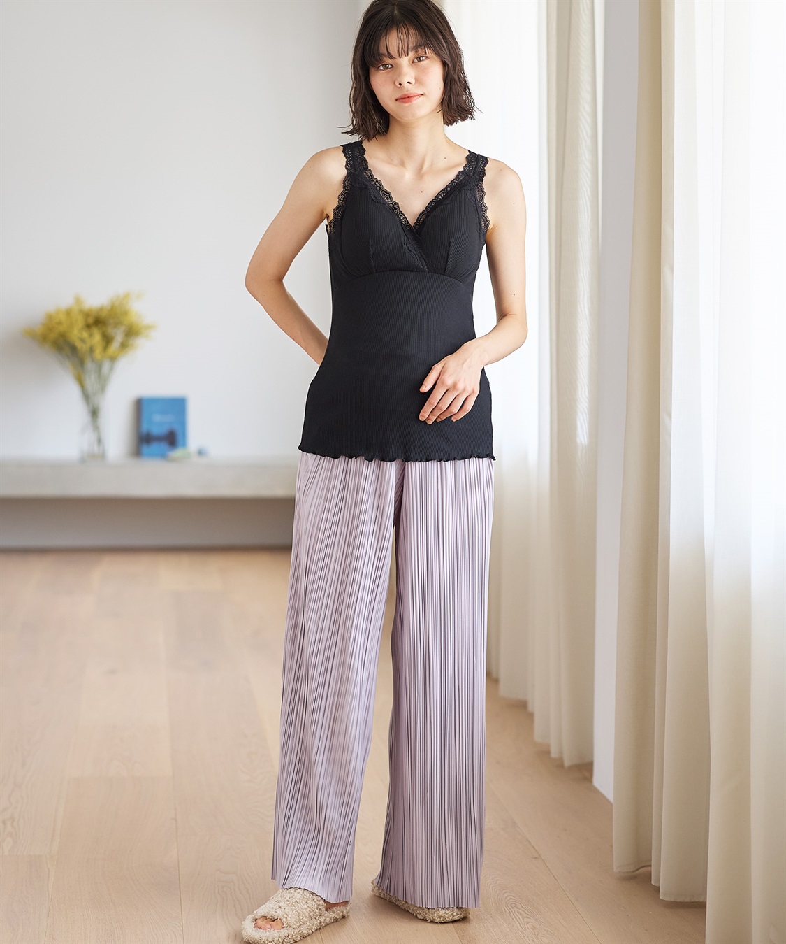 Rosemadame リブレース カシュクール授乳タンクトップ（マタニティ/授乳楽々 妊婦服 産前・産後対応）_sub_19