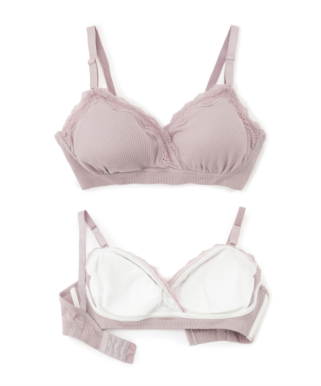 Rosemadame リブレース 授乳マタニティブラジャー（綿/コットン/授乳楽々 妊婦服 産前・産後対応）_sub_27