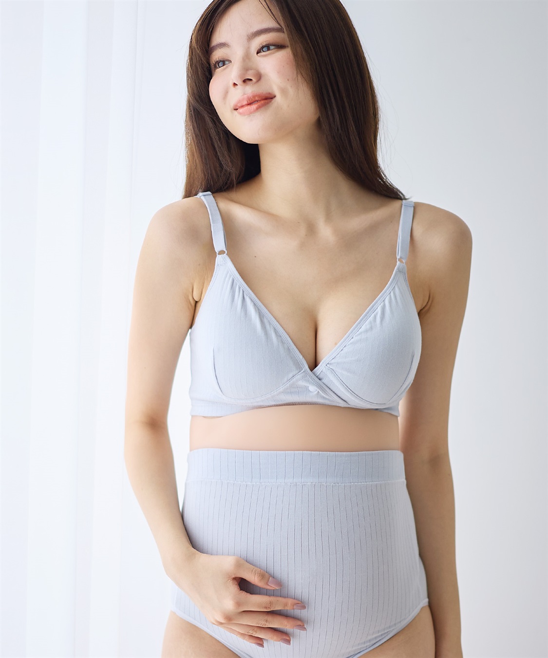 Rosemadame リブデザインクロスオープン授乳ブラジャー_sub_10