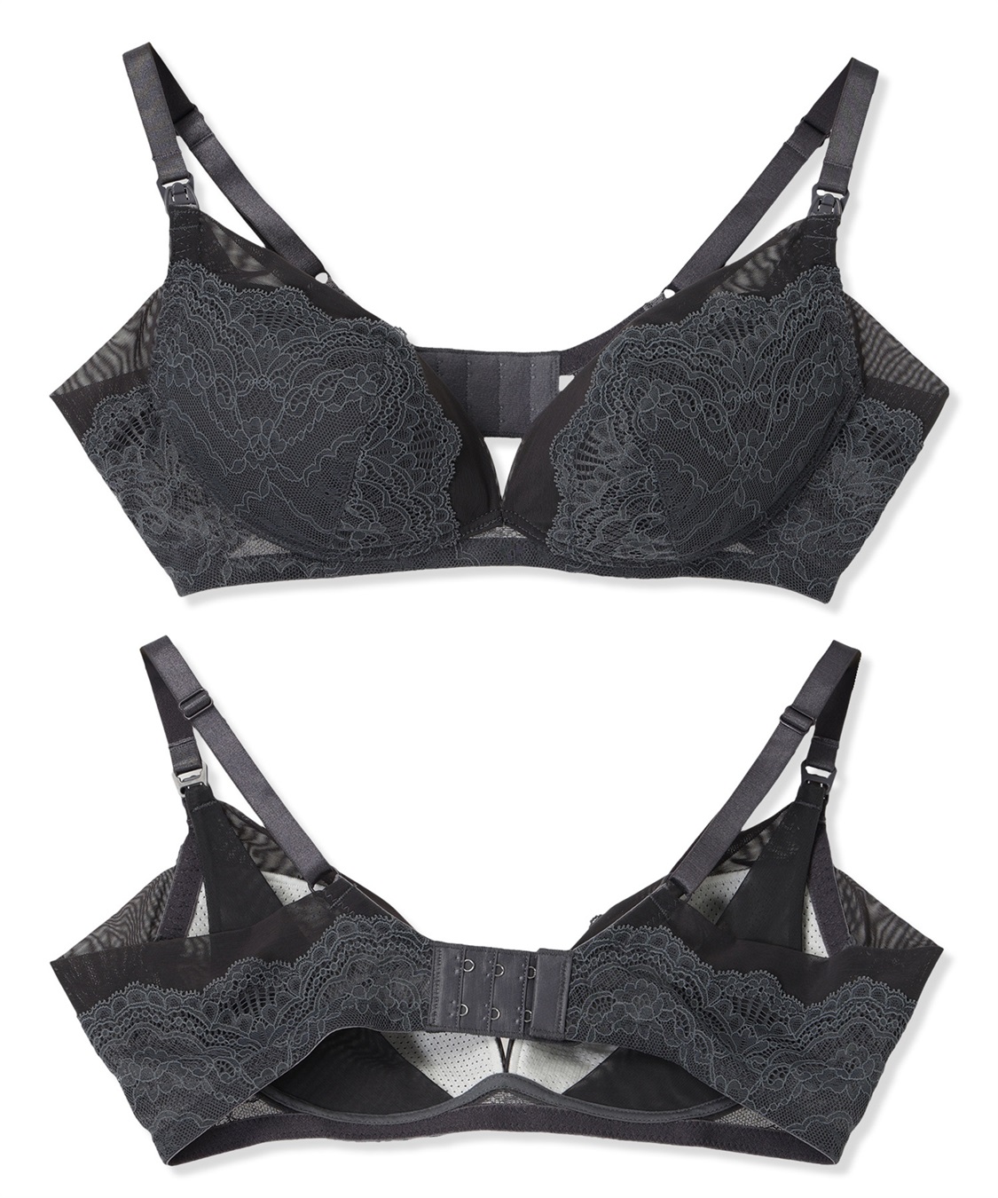 Rosemadame サイドシュッと！きちんと感。お仕事にぴったり授乳ブラ(マタニティブラジャー/ノンワイヤー/ストラップオープン/パワーネット×レース産前・産後対応）_sub_21