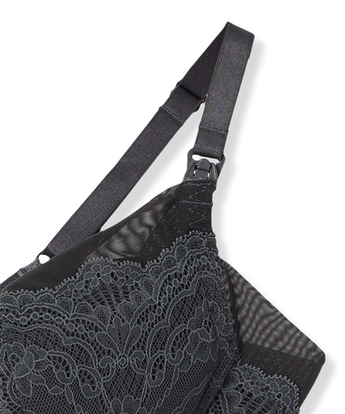 Rosemadame サイドシュッと！きちんと感。お仕事にぴったり授乳ブラ(マタニティブラジャー/ノンワイヤー/ストラップオープン/パワーネット×レース産前・産後対応）_sub_22