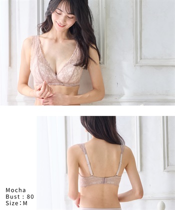 Rosemadame グラマー気持ちもあがる！かろやか総レース授乳ブラ/サイズ展開あり(マタニティブラジャー/ノンワイヤー/クロスオープン/ストレッチレース/ダブルショルダー/産前・産後対応）_subthumb_20
