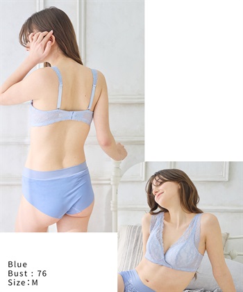 Rosemadame グラマー気持ちもあがる！かろやか総レース授乳ブラ/サイズ展開あり(マタニティブラジャー/ノンワイヤー/クロスオープン/ストレッチレース/ダブルショルダー/産前・産後対応）_subthumb_21