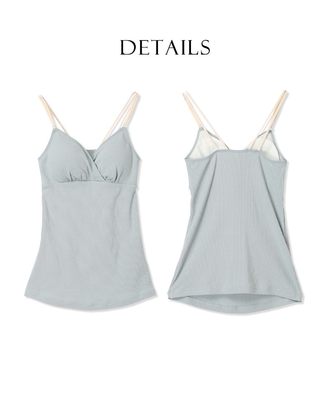 Rosemadame ストレッチリブ クロスオープン授乳キャミ(マタニティキャミソール/カシュクール/ノンワイヤー/肩紐調節可/産前・産後対応）_sub_10