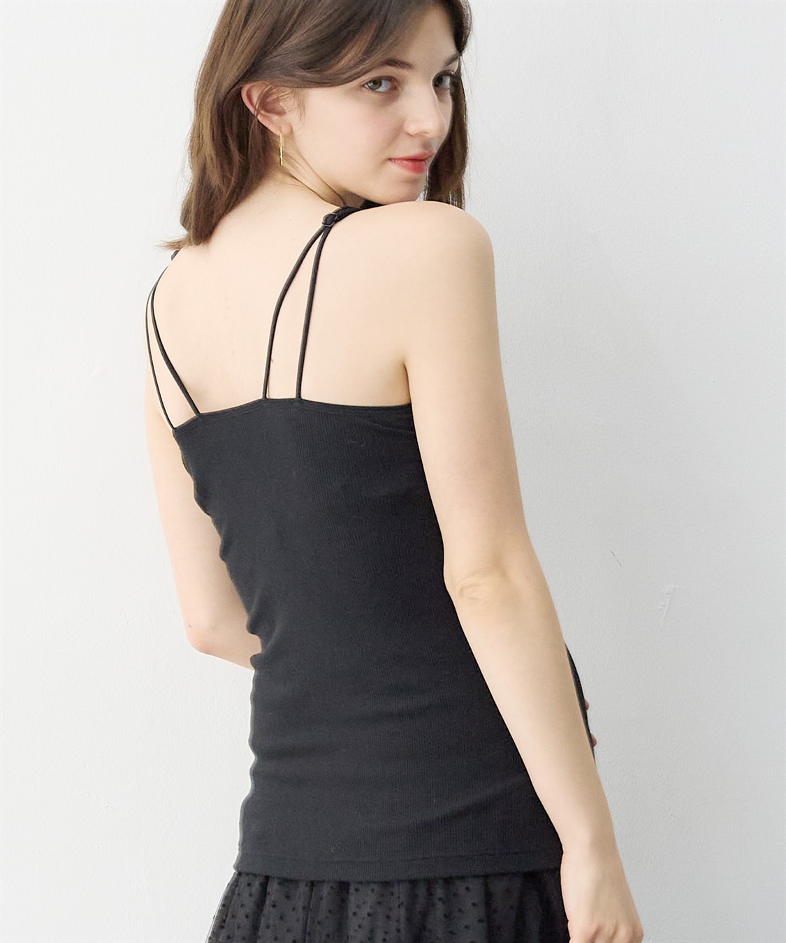 Rosemadame ストレッチリブ クロスオープン授乳キャミ(マタニティキャミソール/カシュクール/ノンワイヤー/肩紐調節可/産前・産後対応）_sub_20