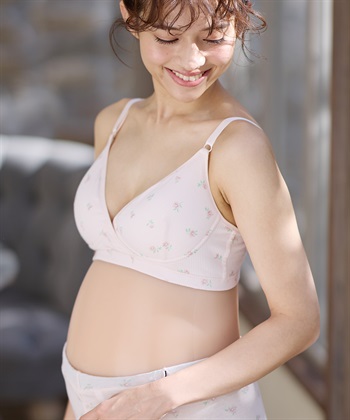 Rosemadame ストレッチリブ 小花柄クロスオープン授乳ブラ(マタニティブラジャー/フラワープリント/ノンワイヤー/肩紐調節可/産前・産後対応）_subthumb_12