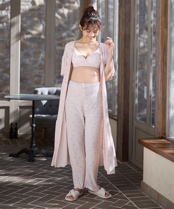 Rosemadame ストレッチリブ 小花柄クロスオープン授乳ブラ(マタニティブラジャー/フラワープリント/ノンワイヤー/肩紐調節可/産前・産後対応）_subthumb_14