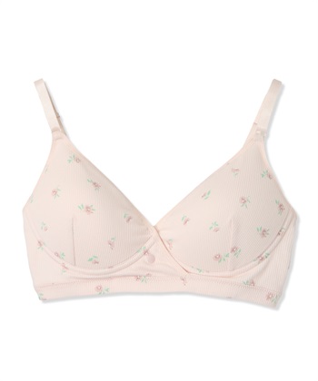 Rosemadame ストレッチリブ 小花柄クロスオープン授乳ブラ(マタニティブラジャー/フラワープリント/ノンワイヤー/肩紐調節可/産前・産後対応）_subthumb_15