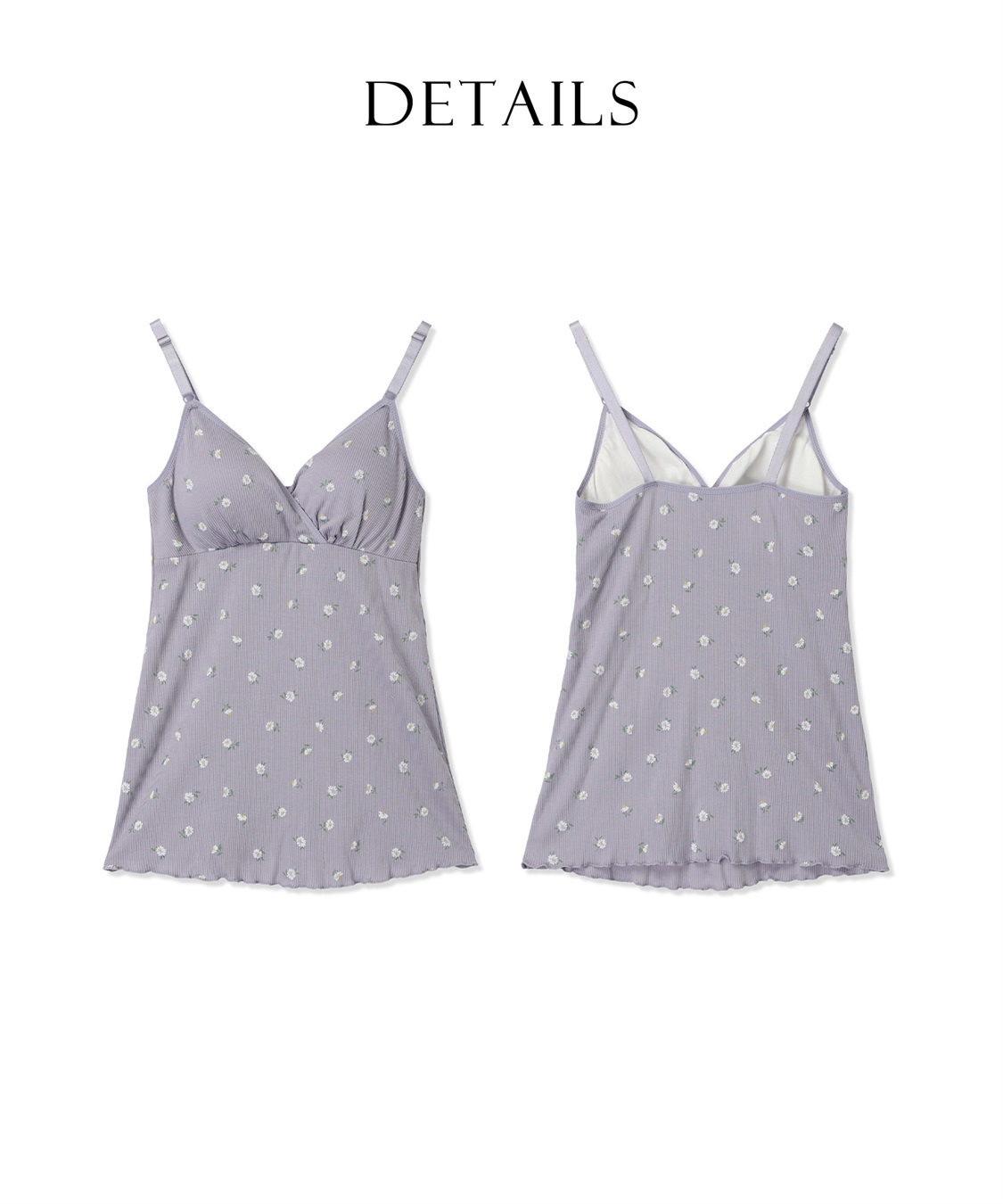 Rosemadame ストレッチリブ 小花柄クロスオープン授乳キャミ(マタニティキャミソール/フラワープリント/カシュクール/ノンワイヤー/肩紐調節可/産前・産後対応）_sub_23