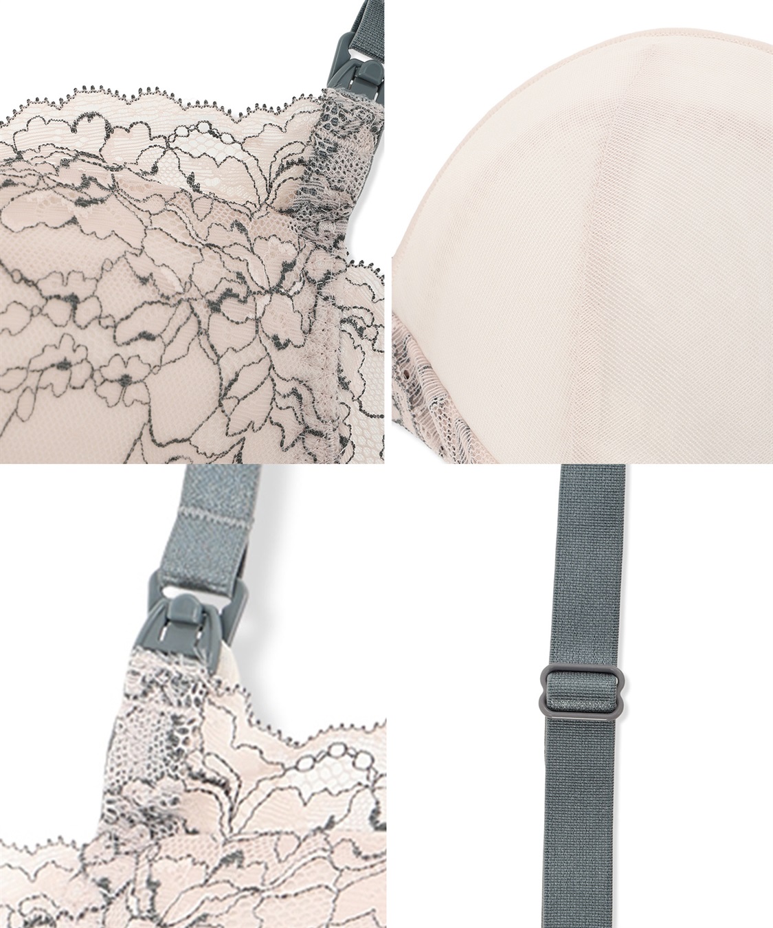 Rosemadame リッチレース ノンワイヤー授乳ブラ_sub_25