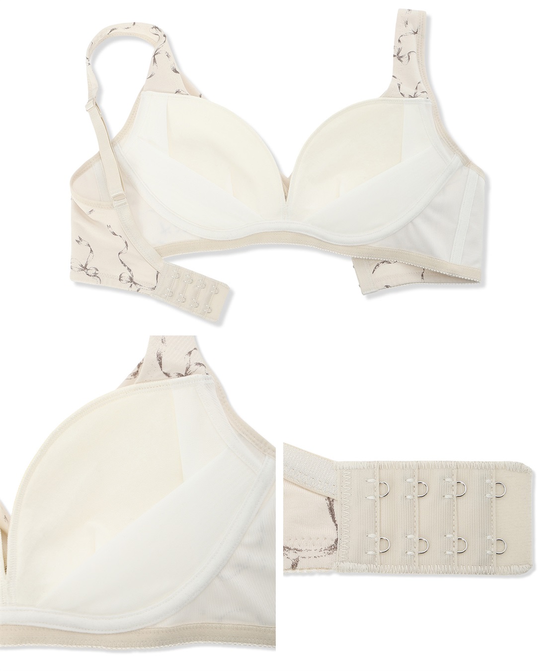 Rosemadame レーヨンベア天竺リボン柄・無地　授乳ブラ_sub_26