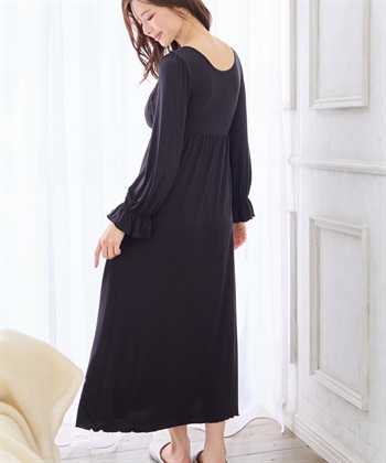 Rosemadame レーヨンベア天竺リボン柄・無地　授乳ブラ付きネグリジェ/ルームワンピース_subthumb_6