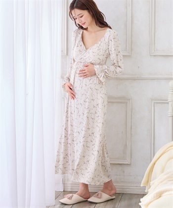 Rosemadame レーヨンベア天竺リボン柄・無地　授乳ブラ付きネグリジェ/ルームワンピース_subthumb_10
