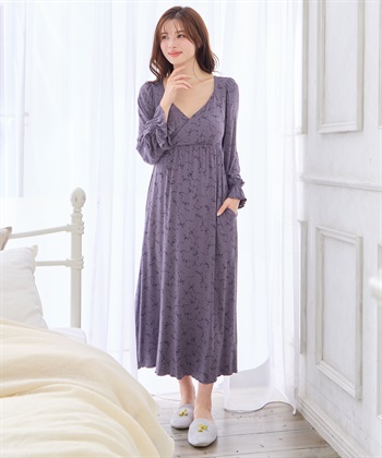 Rosemadame レーヨンベア天竺リボン柄・無地　授乳ブラ付きネグリジェ/ルームワンピース_subthumb_11