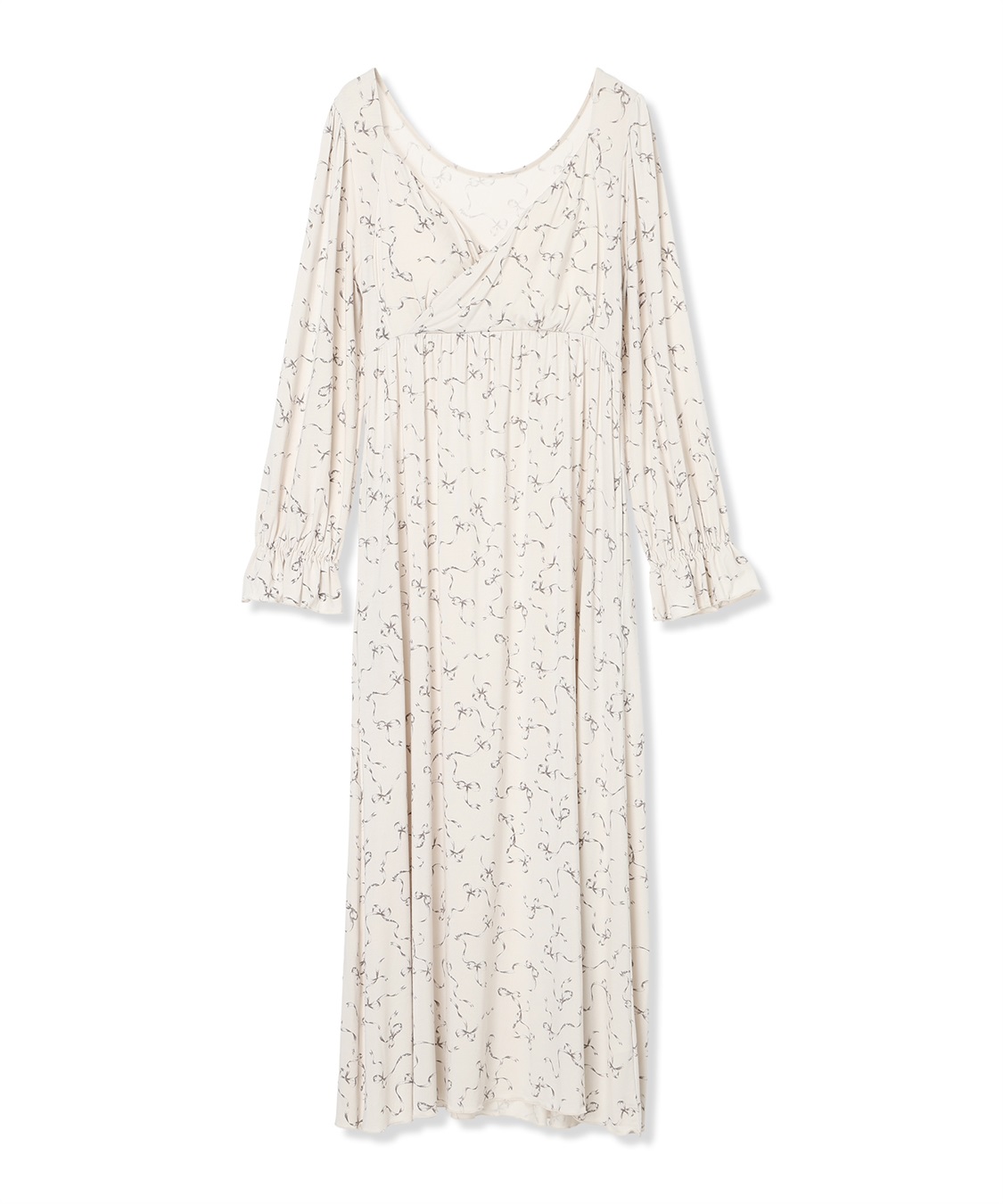 Rosemadame レーヨンベア天竺リボン柄・無地　授乳ブラ付きネグリジェ/ルームワンピース_sub_15