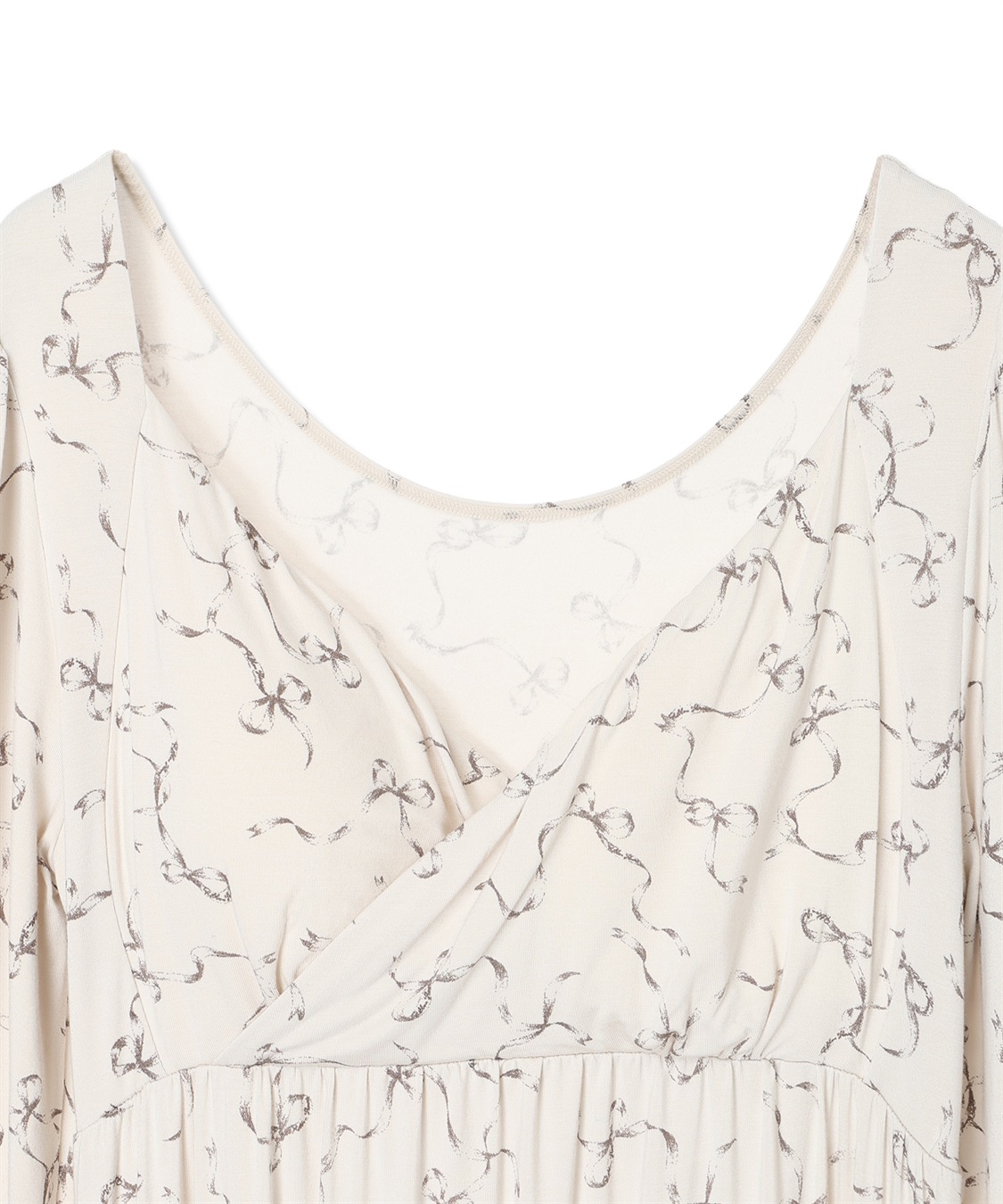 Rosemadame レーヨンベア天竺リボン柄・無地　授乳ブラ付きネグリジェ/ルームワンピース_sub_17