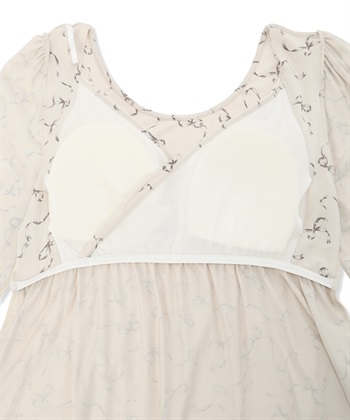 Rosemadame レーヨンベア天竺リボン柄・無地　授乳ブラ付きネグリジェ/ルームワンピース_subthumb_18