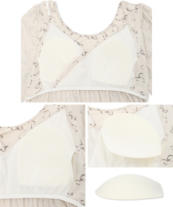 Rosemadame レーヨンベア天竺リボン柄・無地　授乳ブラ付きネグリジェ/ルームワンピース_subthumb_26