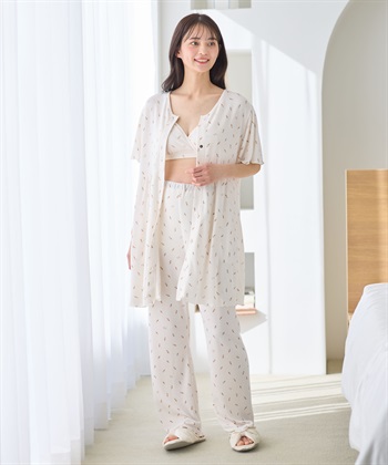 Rosemadame ワッフル風アイス柄クロスオープン授乳ブラジャー_subthumb_5