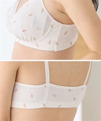 Rosemadame ワッフル風アイス柄クロスオープン授乳ブラジャー_subthumb_18